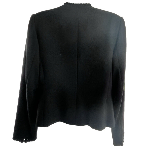 Carlisle Women Evening Jacket SZ 6 Wool Tassels Formal Classic Luxury Statement - Picture 3 of 14
